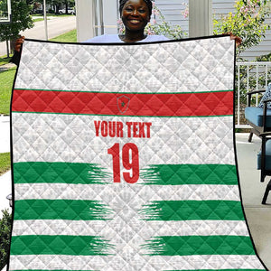 Custom Morocco Football Quilt Road To Football Glory - African Pride