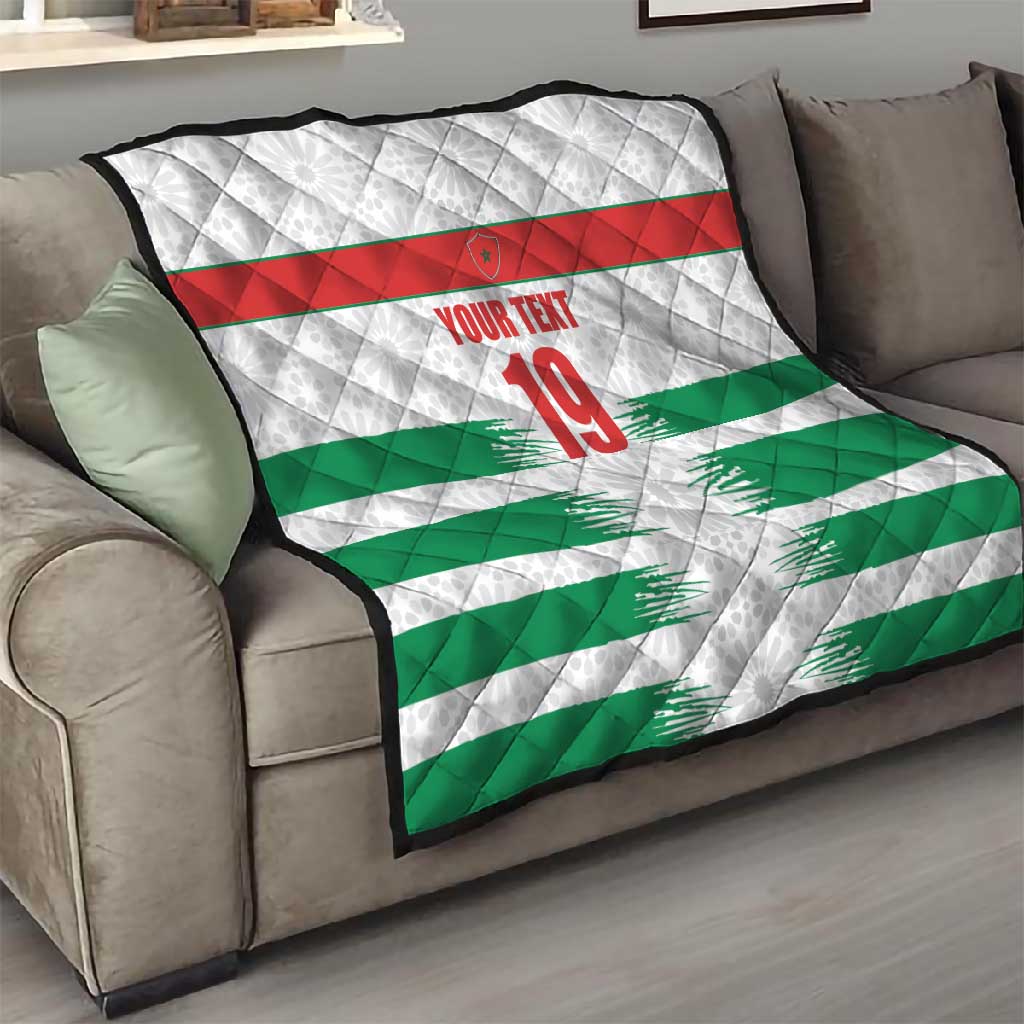 Custom Morocco Football Quilt Road To Football Glory - African Pride
