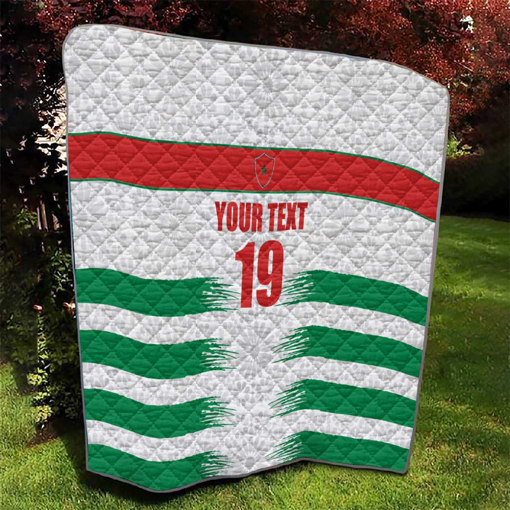 Custom Morocco Football Quilt Road To Football Glory - African Pride