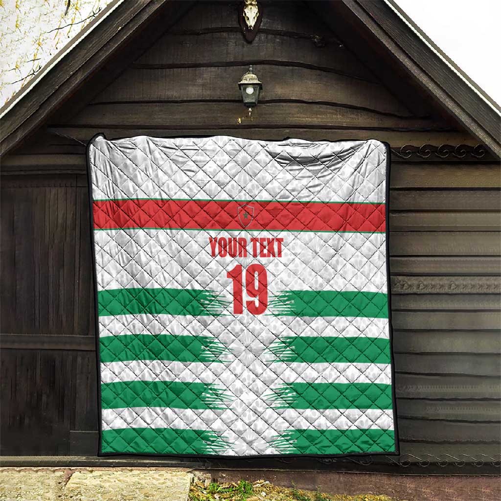 Custom Morocco Football Quilt Road To Football Glory - African Pride