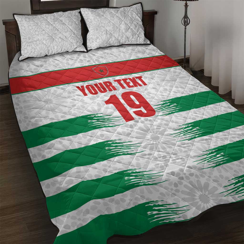 Custom Morocco Football Quilt Bed Set Road To Football Glory - African Pride