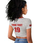 Custom Morocco Football Raglan Cropped T shirt Road To Football Glory - African Pride