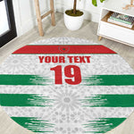 Custom Morocco Football Round Carpet Road To Football Glory - African Pride