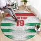 Custom Morocco Football Round Carpet Road To Football Glory - African Pride