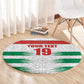 Custom Morocco Football Round Carpet Road To Football Glory - African Pride