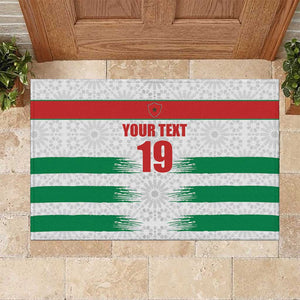 Custom Morocco Football Rubber Doormat Road To Football Glory - African Pride