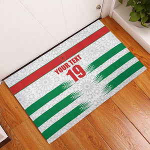 Custom Morocco Football Rubber Doormat Road To Football Glory - African Pride