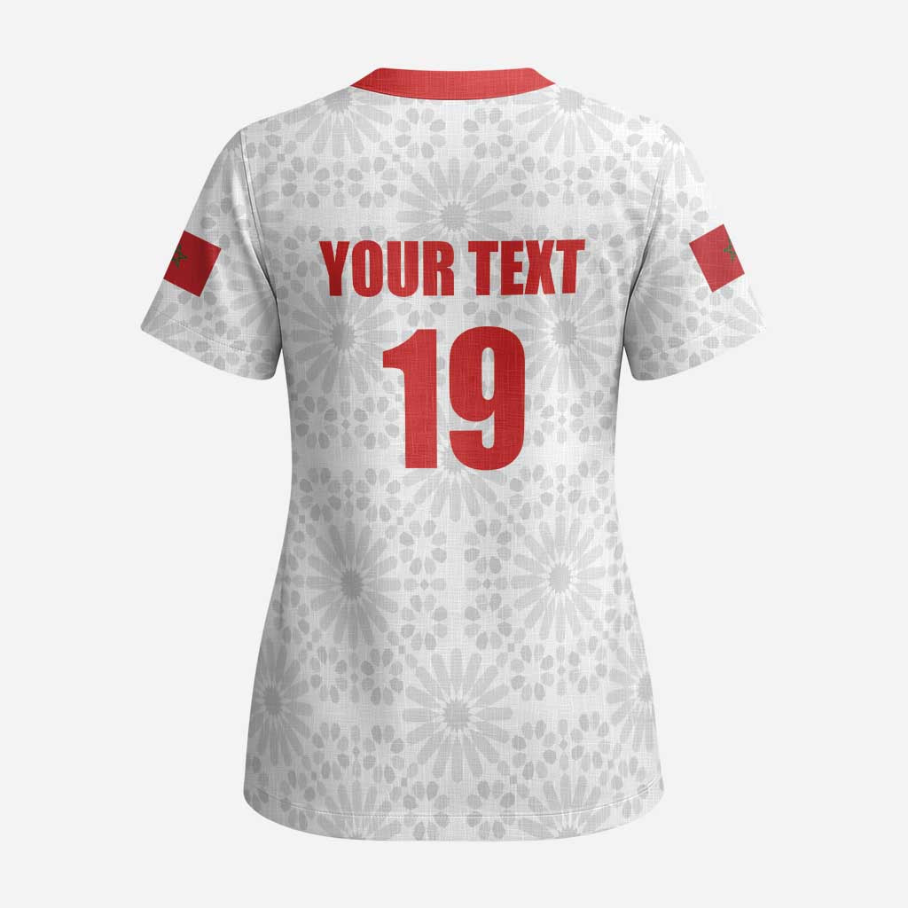 Custom Morocco Football Scrub Top Road To Football Glory - African Pride