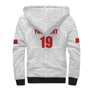 Custom Morocco Football Sherpa Hoodie Road To Football Glory - African Pride