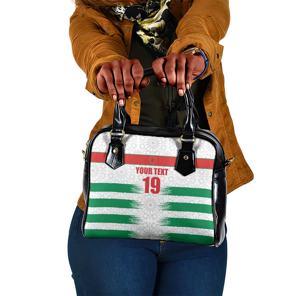 Custom Morocco Football Shoulder Handbag Road To Football Glory - African Pride