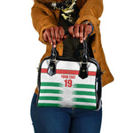 Custom Morocco Football Shoulder Handbag Road To Football Glory - African Pride