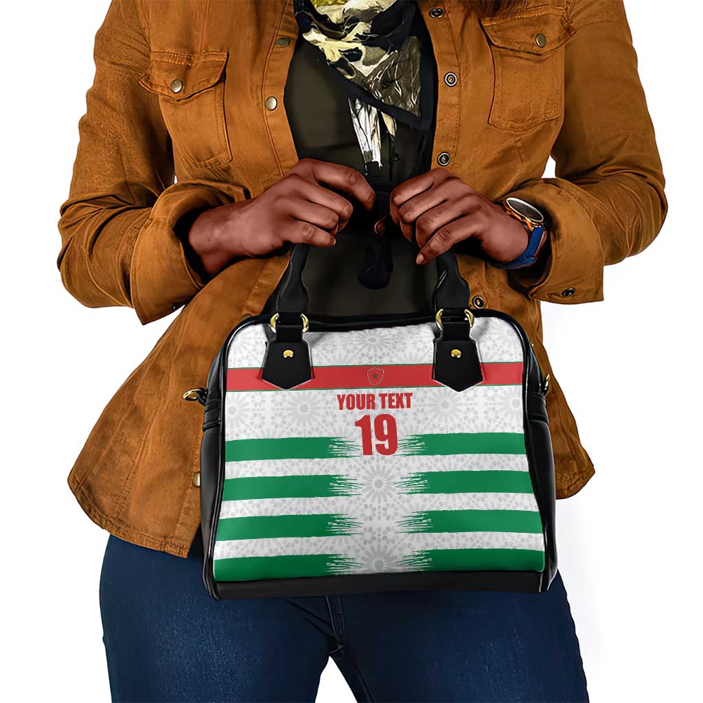 Custom Morocco Football Shoulder Handbag Road To Football Glory - African Pride