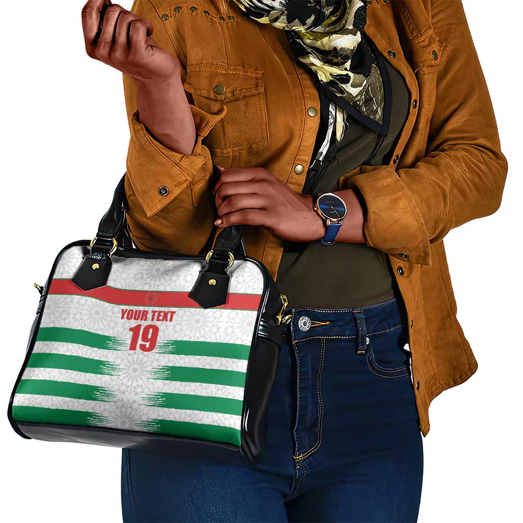 Custom Morocco Football Shoulder Handbag Road To Football Glory - African Pride