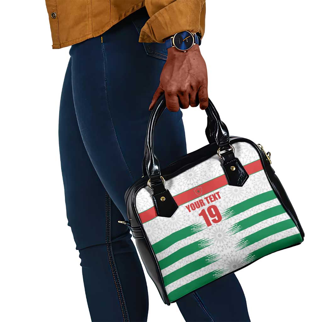 Custom Morocco Football Shoulder Handbag Road To Football Glory - African Pride