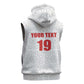 Custom Morocco Football Sleeveless Hoodie Road To Football Glory - African Pride