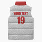 Custom Morocco Football Sleeveless Puffer Jacket Road To Football Glory - African Pride