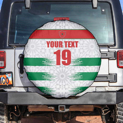 Custom Morocco Football Spare Tire Cover Road To Football Glory - African Pride