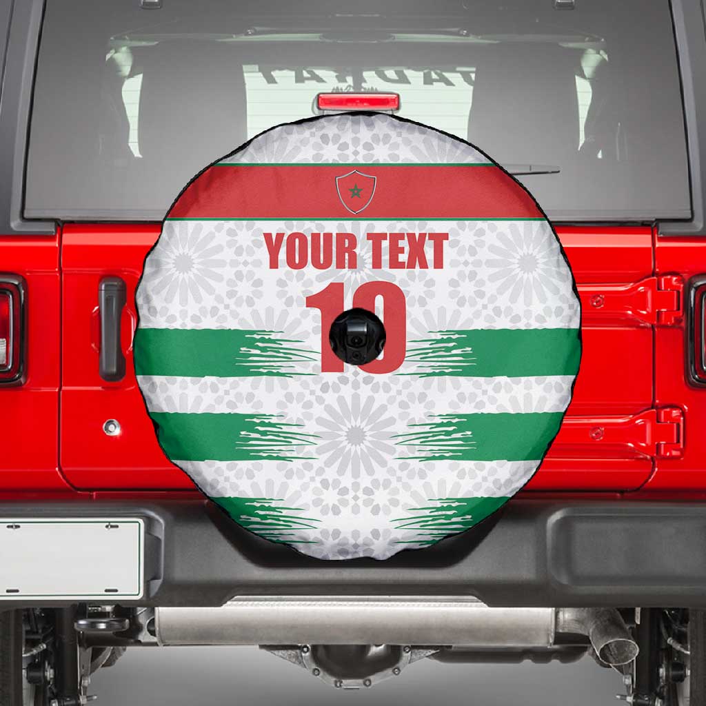 Custom Morocco Football Spare Tire Cover Road To Football Glory - African Pride