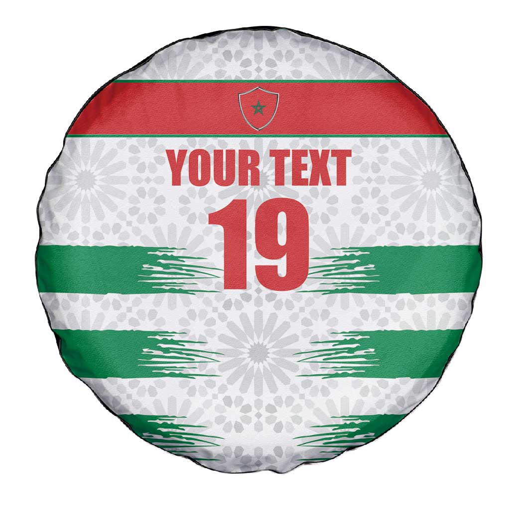 Custom Morocco Football Spare Tire Cover Road To Football Glory - African Pride