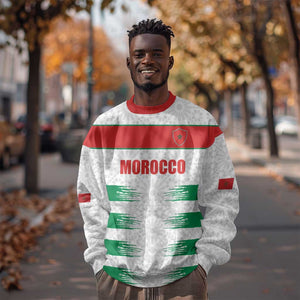 Custom Morocco Football Sweatshirt Road To Football Glory - African Pride