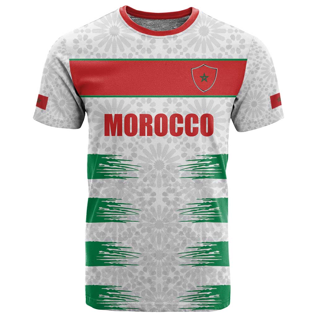 Custom Morocco Football T shirt Road To Football Glory - African Pride