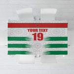 Custom Morocco Football Tablecloth Road To Football Glory - African Pride