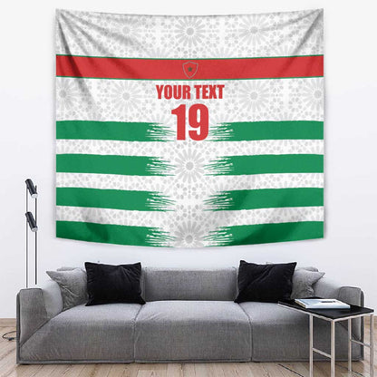 Custom Morocco Football Tapestry Road To Football Glory - African Pride