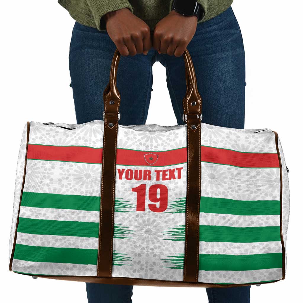 Custom Morocco Football Travel Bag Road To Football Glory - African Pride