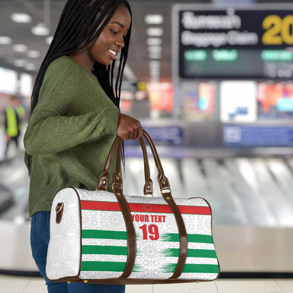 Custom Morocco Football Travel Bag Road To Football Glory - African Pride