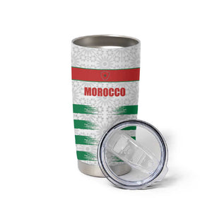 Custom Morocco Football Tumbler Cup Road To Football Glory - African Pride