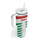 Custom Morocco Football Tumbler With Handle Road To Football Glory - African Pride