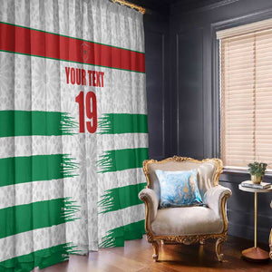 Custom Morocco Football Window Curtain Road To Football Glory - African Pride