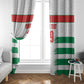 Custom Morocco Football Window Curtain Road To Football Glory - African Pride