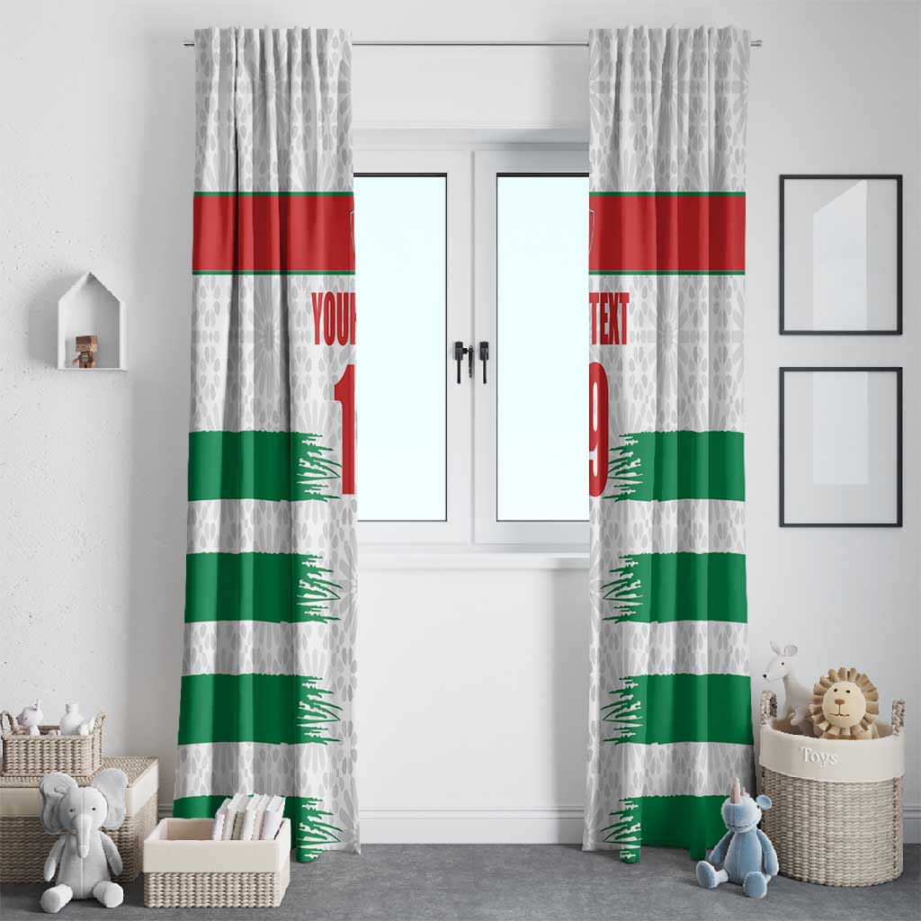 Custom Morocco Football Window Curtain Road To Football Glory - African Pride