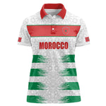 Custom Morocco Football Women Polo Shirt Road To Football Glory - African Pride