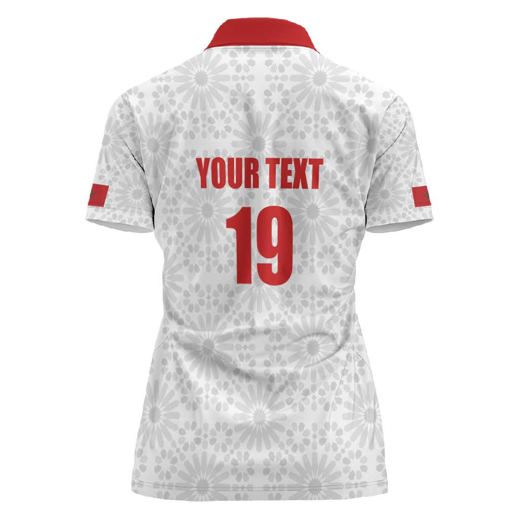 Custom Morocco Football Women Polo Shirt Road To Football Glory - African Pride
