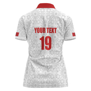 Custom Morocco Football Women Polo Shirt Road To Football Glory - African Pride