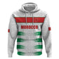 Custom Morocco Football Zip Hoodie Road To Football Glory - African Pride