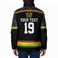 Custom World Football 2026 Ghana Padded Jacket Black Star Adinkra Heritage Black Version