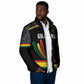 Custom World Football 2026 Ghana Padded Jacket Black Star Adinkra Heritage Black Version