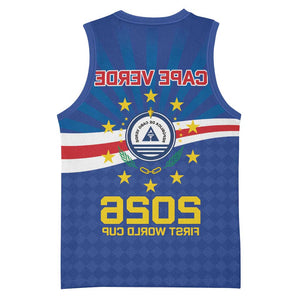 Cape Verde Football 2026 Basketball Jersey Historic First World Cup Appearance - African Pride