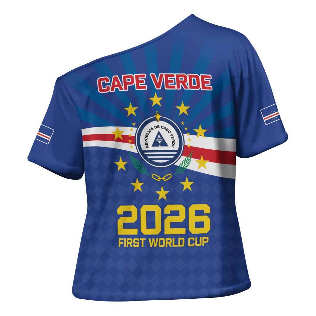 Cape Verde Football 2026 Cross Shoulder Shirt Historic First World Cup Appearance