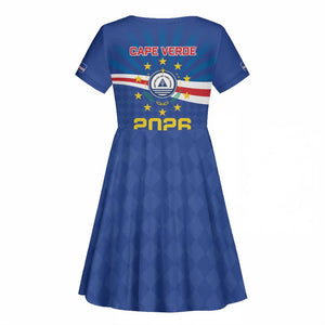 Cape Verde Football 2026 Kid Short Sleeve Dress Historic First World Cup Appearance - African Pride