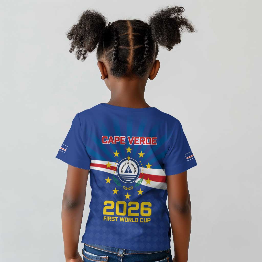 Cape Verde Football 2026 Kid T shirt Historic First World Cup Appearance - African Pride