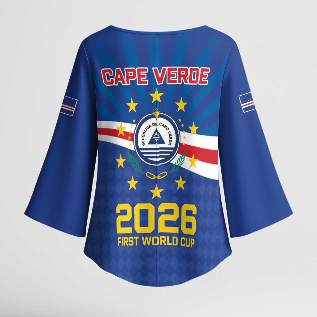 Cape Verde Football 2026 Kimono Sleeve Blouse Historic First World Cup Appearance