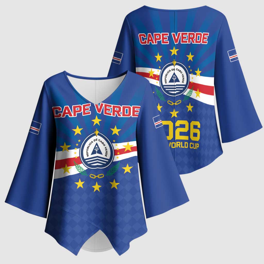 Cape Verde Football 2026 Kimono Sleeve Blouse Historic First World Cup Appearance