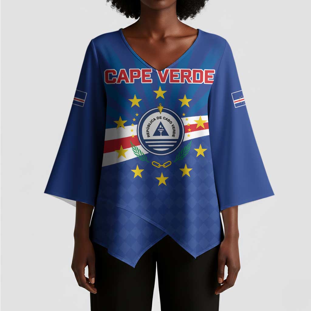 Cape Verde Football 2026 Kimono Sleeve Blouse Historic First World Cup Appearance