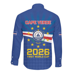 Cape Verde Football 2026 Long Sleeve Button Shirt Historic First World Cup Appearance - African Pride