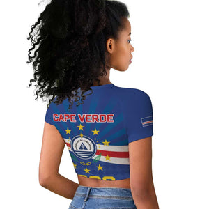 Cape Verde Football 2026 Raglan Cropped T shirt Historic First World Cup Appearance - African Pride