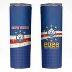 Cape Verde Football 2026 Skinny Tumbler Historic First World Cup Appearance - African Pride